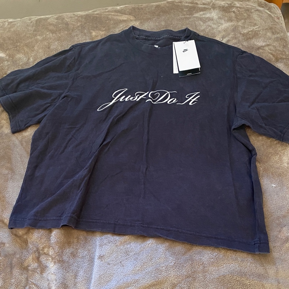 Nike Men's Dark Gray 'Just Do It' Tee